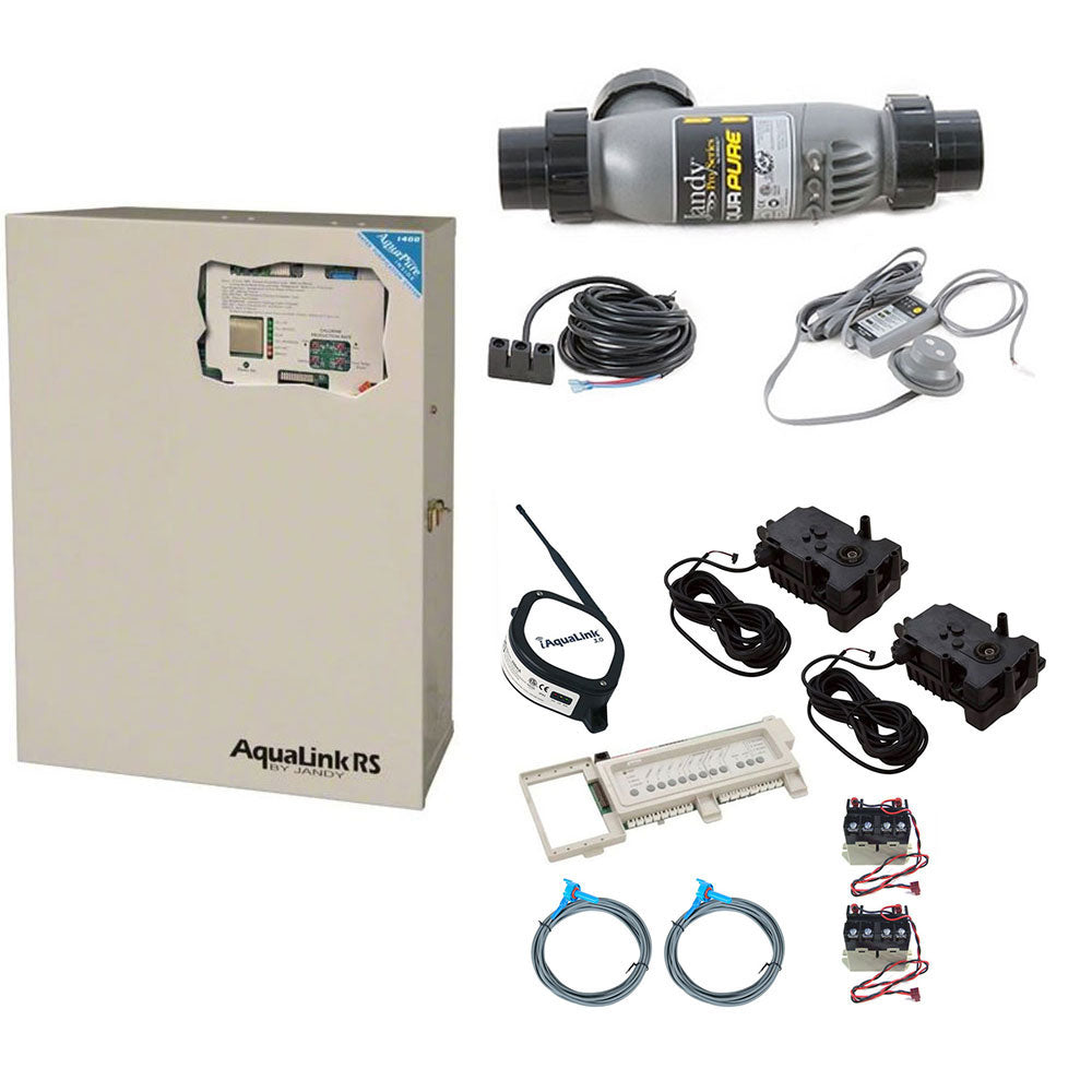 Aqualink RS PS6 Pool and Spa Kit w Purelink Sub Panel PLC1400 and IAQUALINK BUNDLE