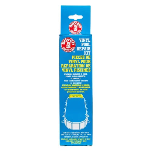 Vinyl pool repair kit, 2 oz adhesive w/dauber applicator, 130 sq. in. vinyl