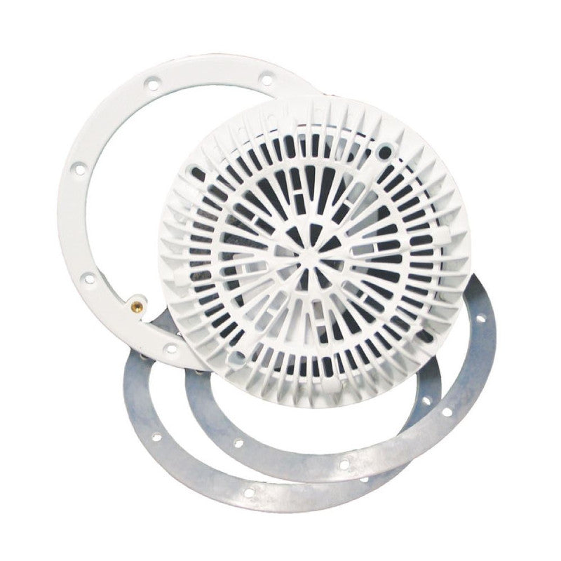 VL Pool Main Drain Ring; 8" Galaxy Lid White 25548-000-000