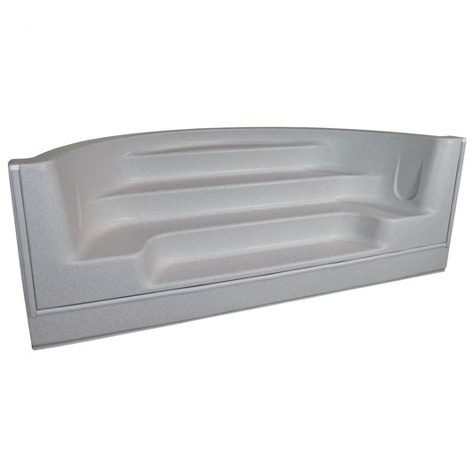 10' Straight Front Roman Back Bullnose Step White