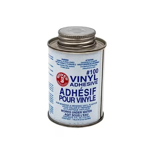 #100 vinyl adhesive, 4 oz can only, with applicator cap