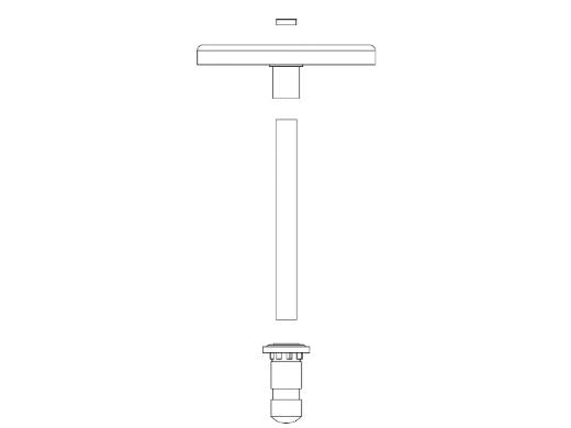 IN POOL/SPA 16" SEAT, 42" TALL 1.90 X .065 SUPPORT POLE AND 1.90 VINYL LINER ANCHOR VL-POOLSEAT-60-C