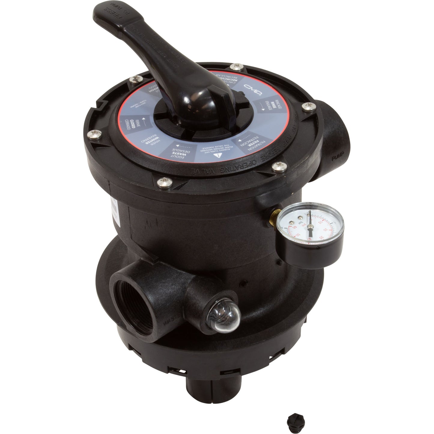 Multi Port 1.5" FPT Valve Black T/M Sand 27515-154-000