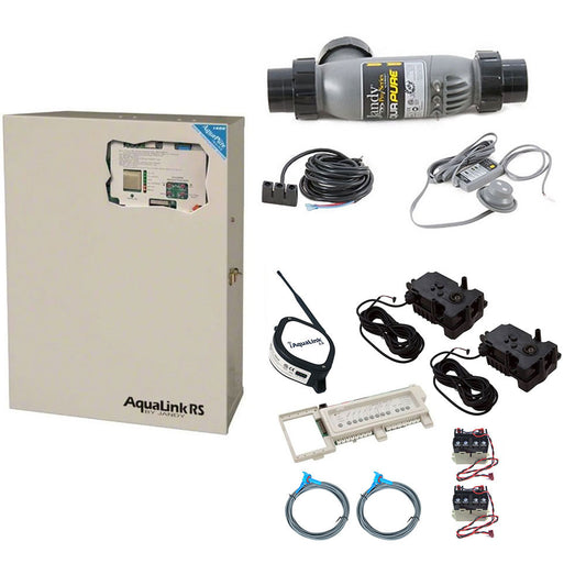 Aqualink RS PS6 Pool and Spa Kit w Purelink Sub Panel PLC1400 and IAQUALINK BUNDLE