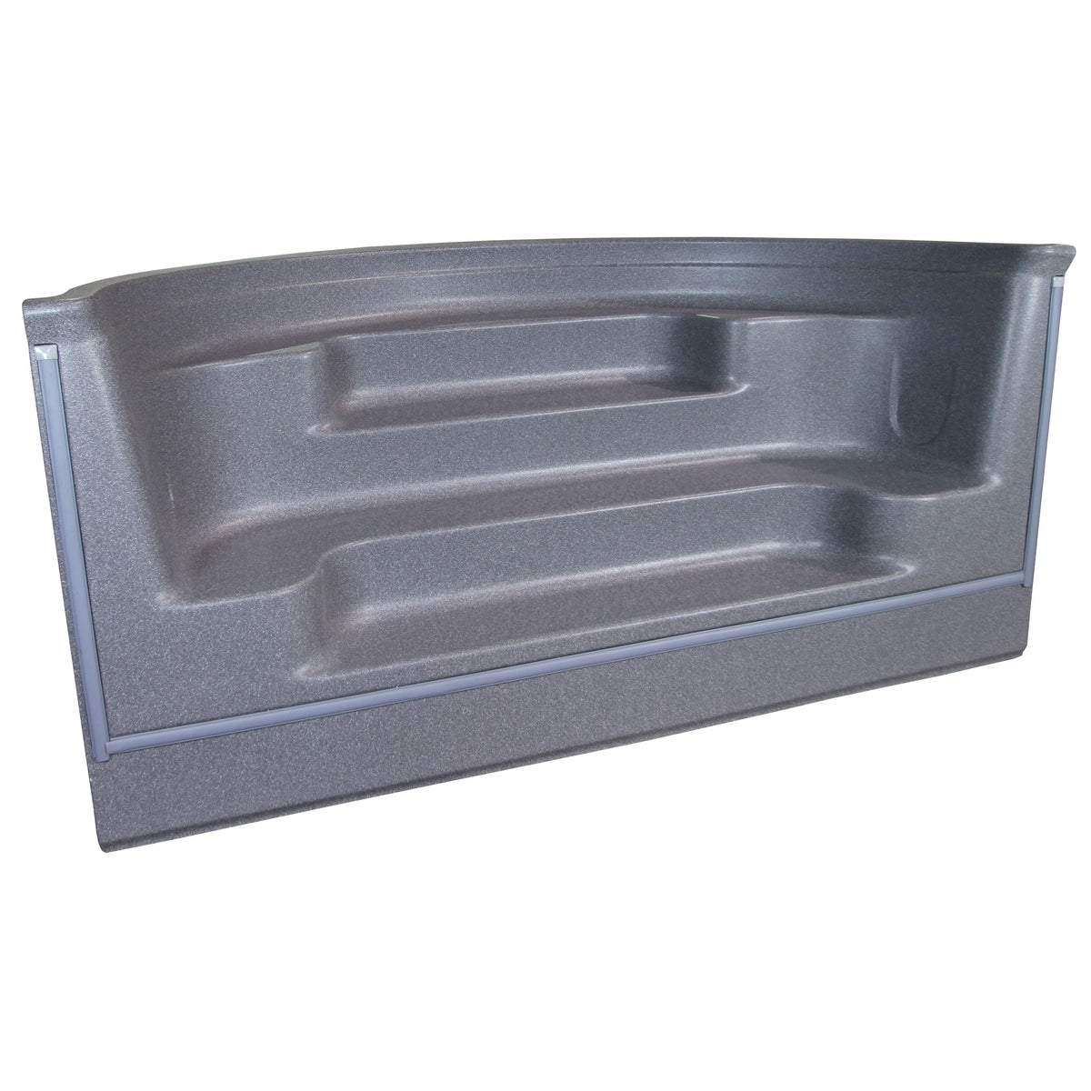 8' Straight Front Roman Back Bullnose Step - Granite
