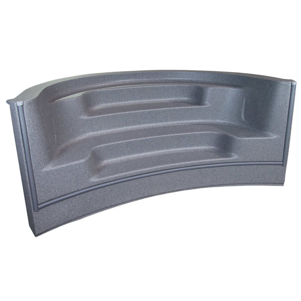8'x9' Radius Front Roman Back Bullnose Step - Granite