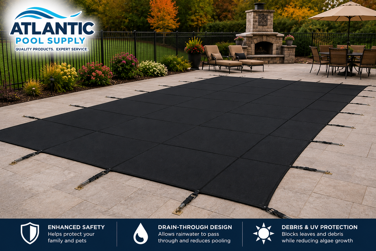 Merlin SmartMesh Safety Cover – 12' x 24' Pool / 14' x 26' Cover 1M-T-??