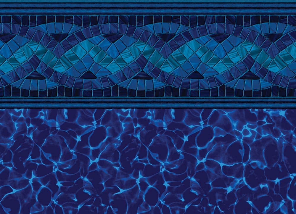 GLI Carnegie with Cobalt Fusion vinyl pool liner pattern