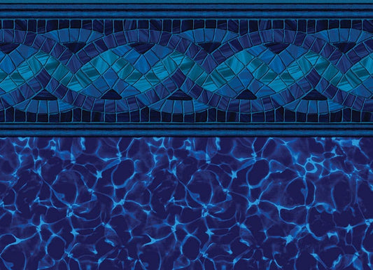 GLI Carnegie with Cobalt Fusion vinyl pool liner pattern