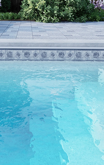 Merlin Celestial Stone / Island Clouds vinyl pool liner pattern