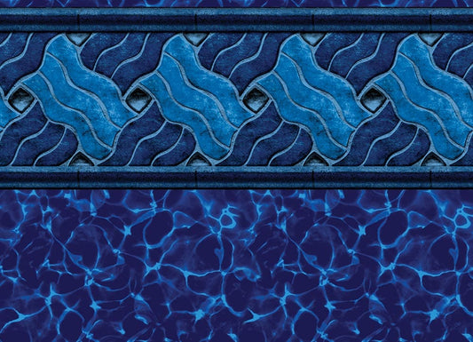 GLI Legends with Cobalt Fusion vinyl pool liner pattern