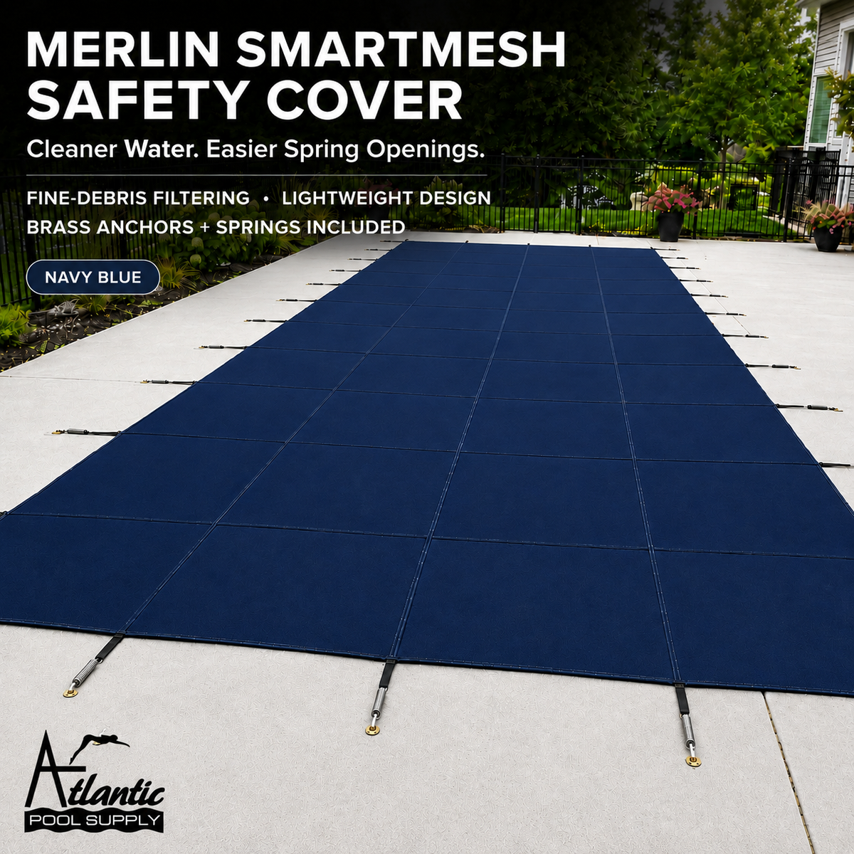 Merlin Dura-Mesh Safety Cover – 20' x 40' Pool / 22' x 42' Cover 6M-M-??