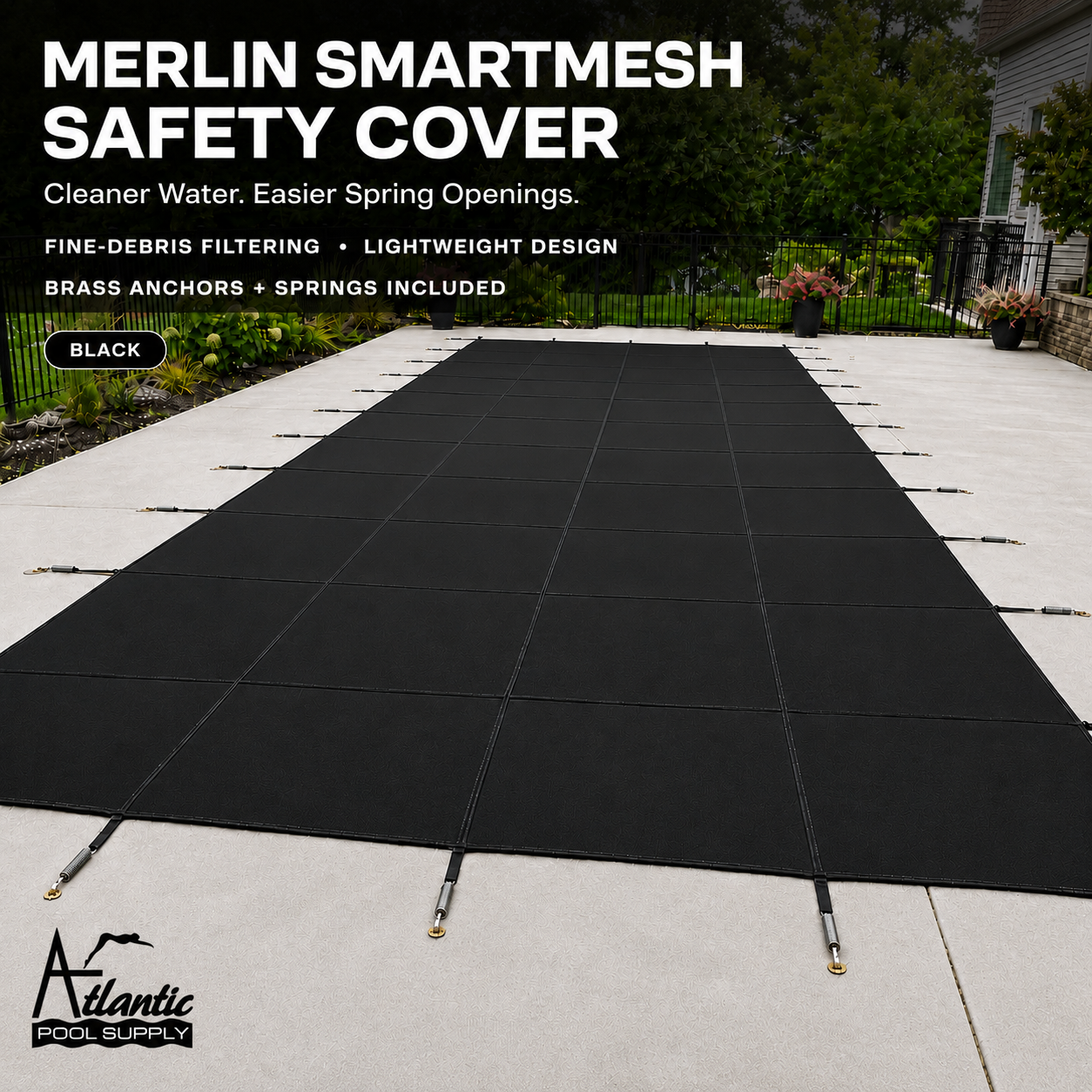 Merlin Dura-Mesh Safety Cover – 12' x 20' Pool / 14' x 22' Cover 78M-M-??