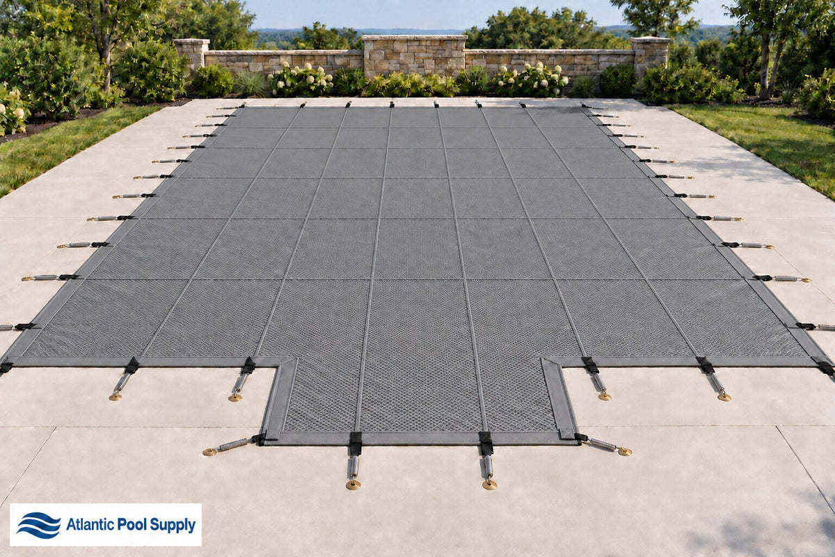 Merlin Dura-Mesh Safety Cover - Center End Step - Gray