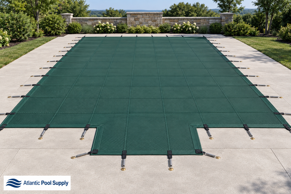 Merlin Dura-Mesh Safety Cover - Center End Step - Green