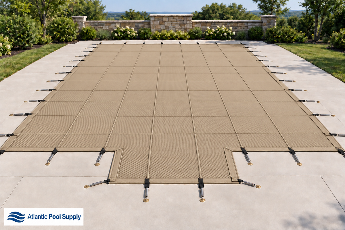 Merlin Dura-Mesh Safety Cover - Center End Step - Tan