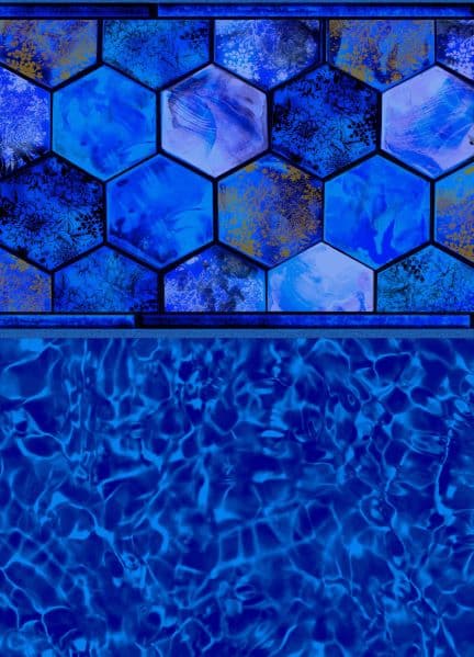 Merlin Milos Tile / Blue Pointe Floor vinyl pool liner pattern