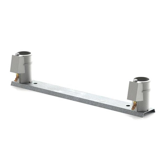Perma-Cast PC-4020-P plastic deck anchor channel set, 20 inch on-center, twin sleeve mount