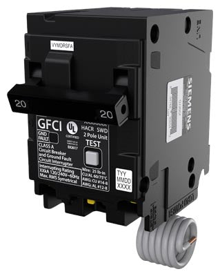 Siemens 2-Pole 20A GFCI Circuit Breaker – Q220GF