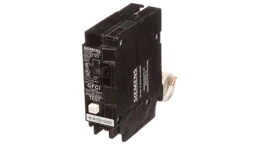 Siemens Single-Pole 15A GFCI Circuit Breaker – QF115