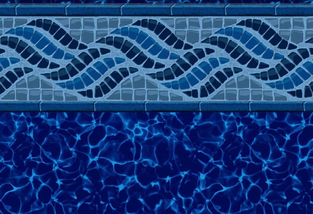 GLI Summerwave with Cobalt Fusion vinyl pool liner pattern