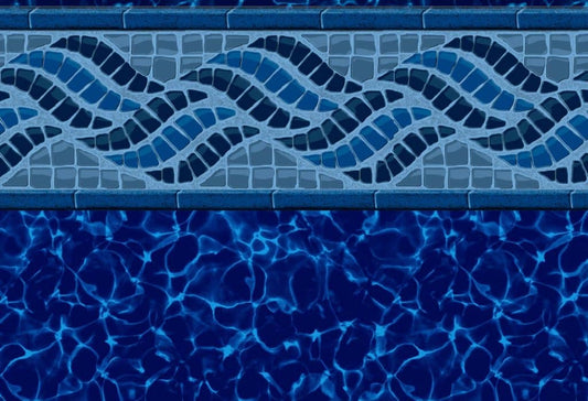 GLI Summerwave with Cobalt Fusion vinyl pool liner pattern