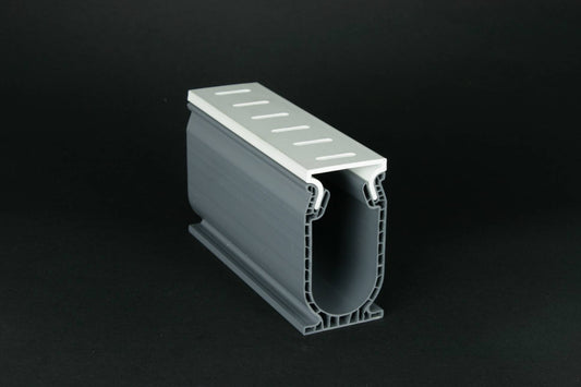 Frontier Deck Drain w Removable Top 10 ft White