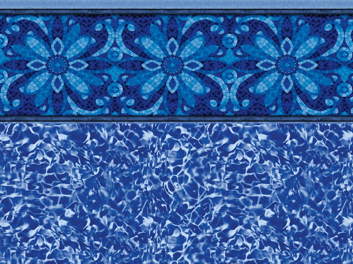 Tara Lotus vinyl pool liner pattern