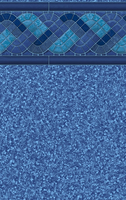 Merlin Blue Trinidad Tile / Jamaica Floor vinyl pool liner pattern
