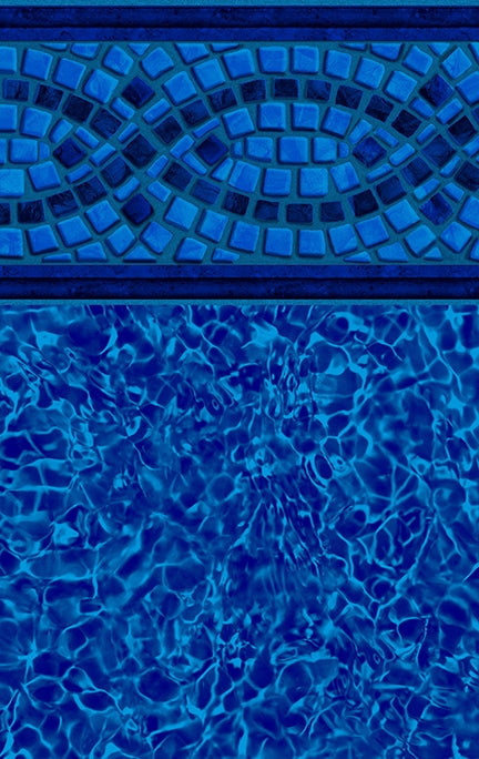 Merlin Diamond Cliff Tile / Blue Pointe Floor vinyl pool liner pattern
