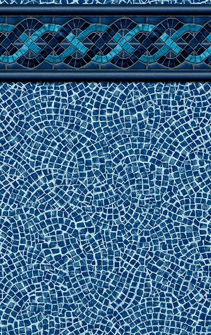Merlin Palmetto Bay Tile / Brava Beach Floor vinyl pool liner pattern