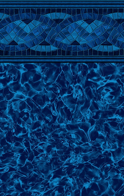 Merlin Royal Island Tile / Sea Storm Floor vinyl pool liner pattern
